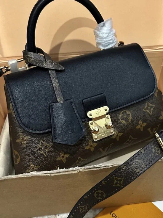 Luxury Top Handle Messenger Bag with Strap - Picture 6 of 9